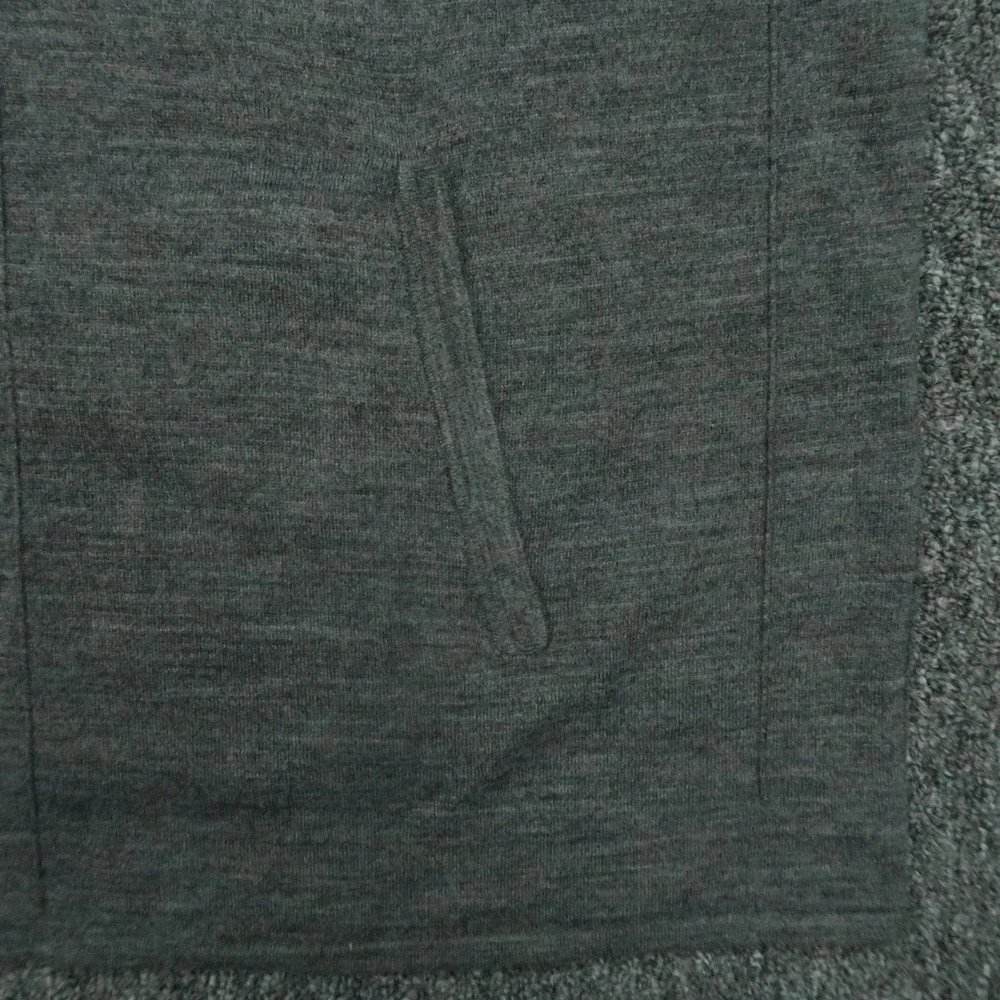 John‎ Varvatos Sweater Mens XL Gray Full Zip Wool Blend Pockets Lightweight